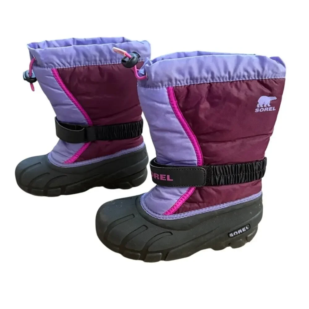 Sorel Snow Boots Youth 2 Purple NY1965-582 Girls